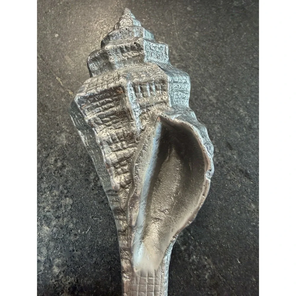 Arthur Court Seashell Conch Bottle Opener Aluminum Coastal‎ Beach Barware 6.75